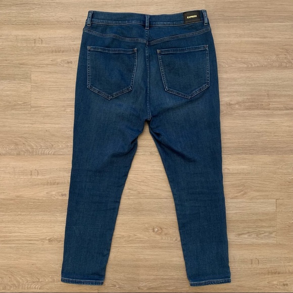 Express High Waisted Luxe Comfort Skinny Jeans 12S - Picture 6 of 9